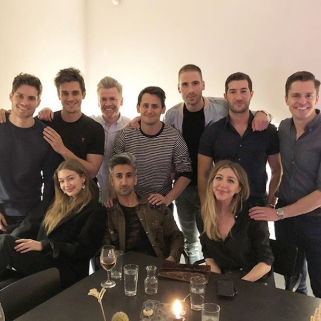 Tan France, Antoni Porowski, Gigi Hadid, Simon Huck